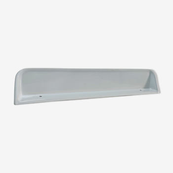 Vintage white glazed ceramic wall shelf