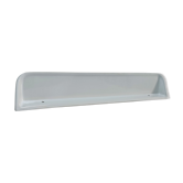 Vintage white glazed ceramic wall shelf