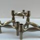 Vintage Stoffnagel candle holders in chrome steel