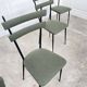 4 chaises italiennes avec Tweed, années 1960