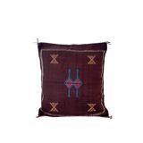 Coussin berbère mauve Sabra