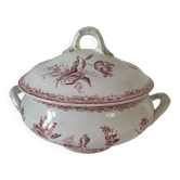 Soupière terre de fer Sarreguemines modèle Fontanges (vers 1880–1900),