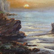Marine, oil painting on canvas by Louis CADIERRA, 60 x 47 cm