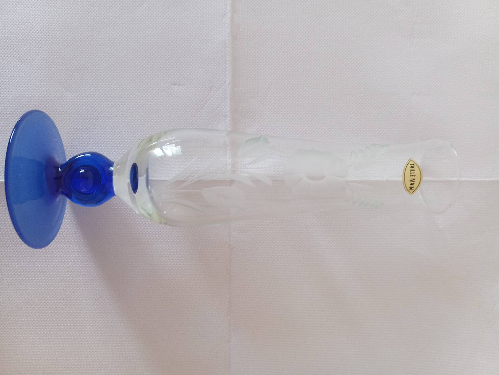 Vase baccarat taillé main