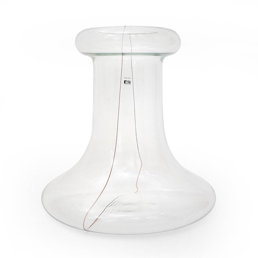 Transparent glass vase by Renato Toso for Fratelli Toso, 1970s.