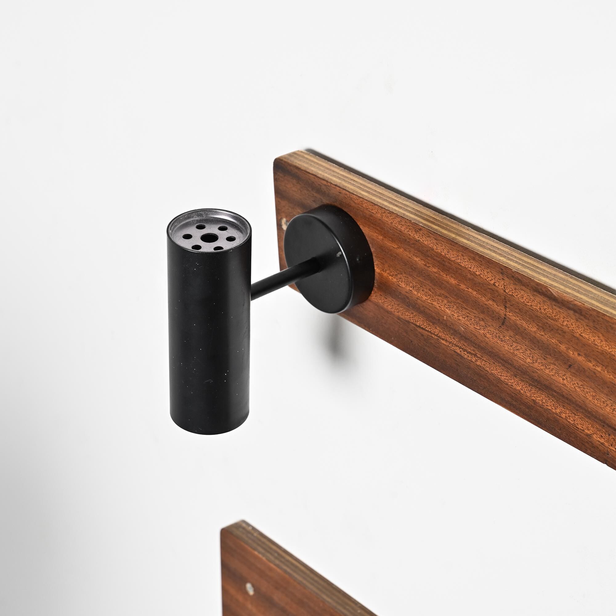 Wall coat rack and lights by Pierre Guariche for La Plagne, around 1968.
