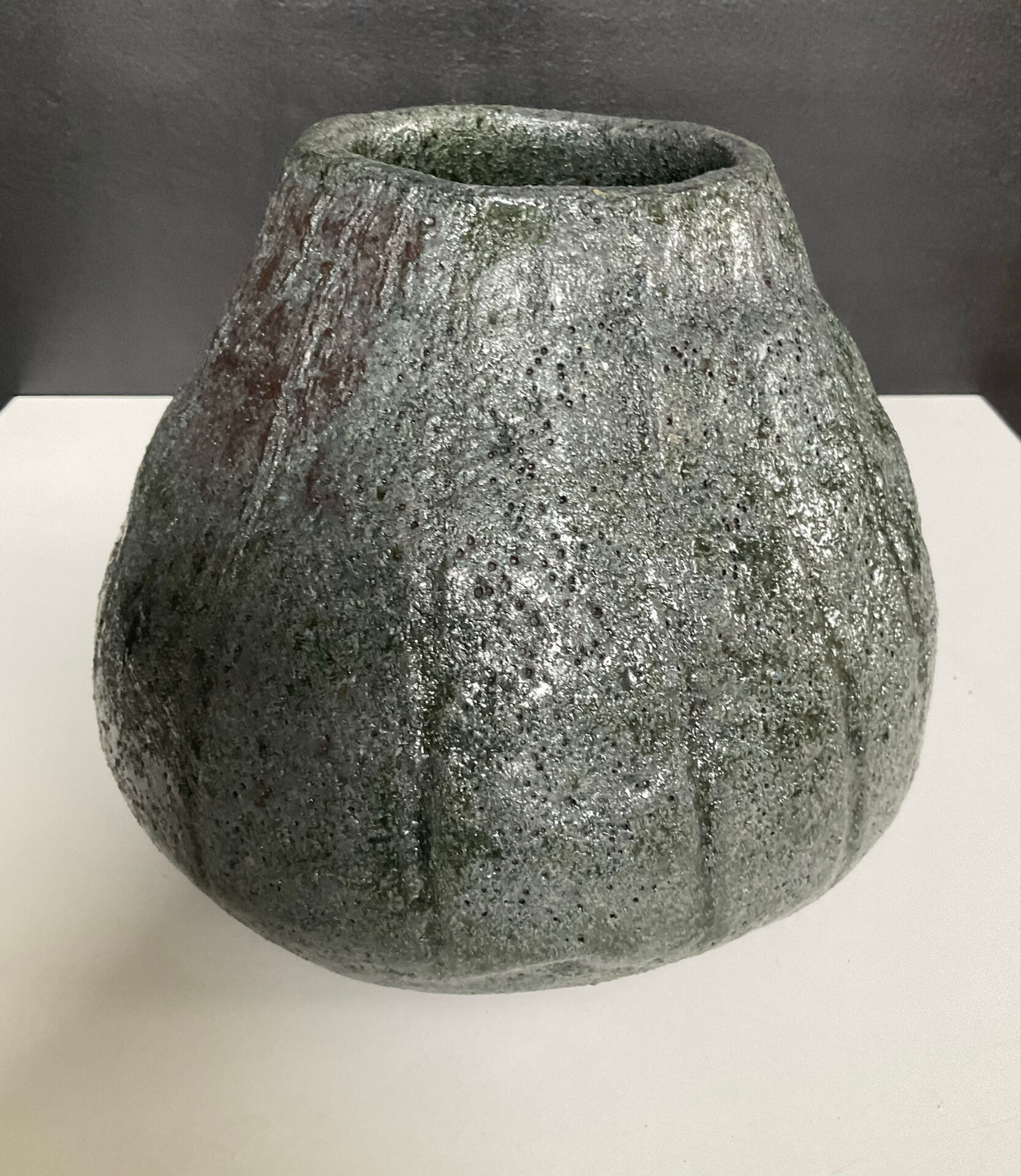 Vintage brutalist ceramic vase