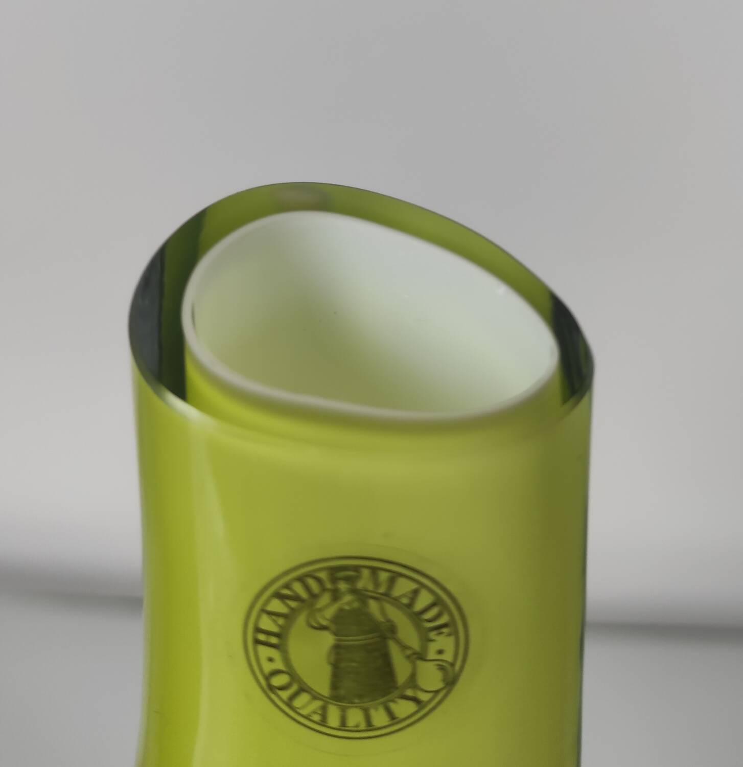 Handcrafted glass vase