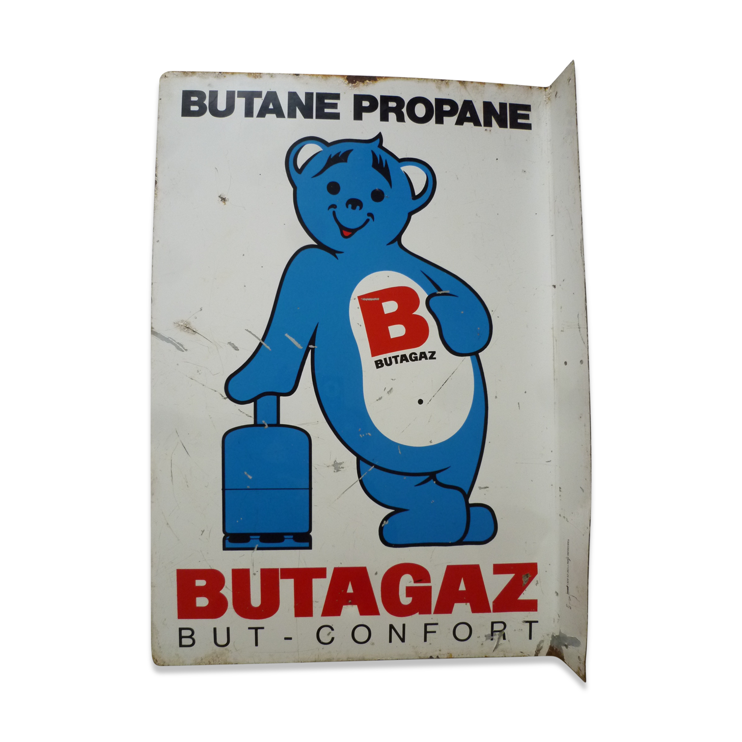Butagaz advertising plate steel