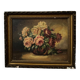 Oil on panel signed still life bouquet of roses 1936