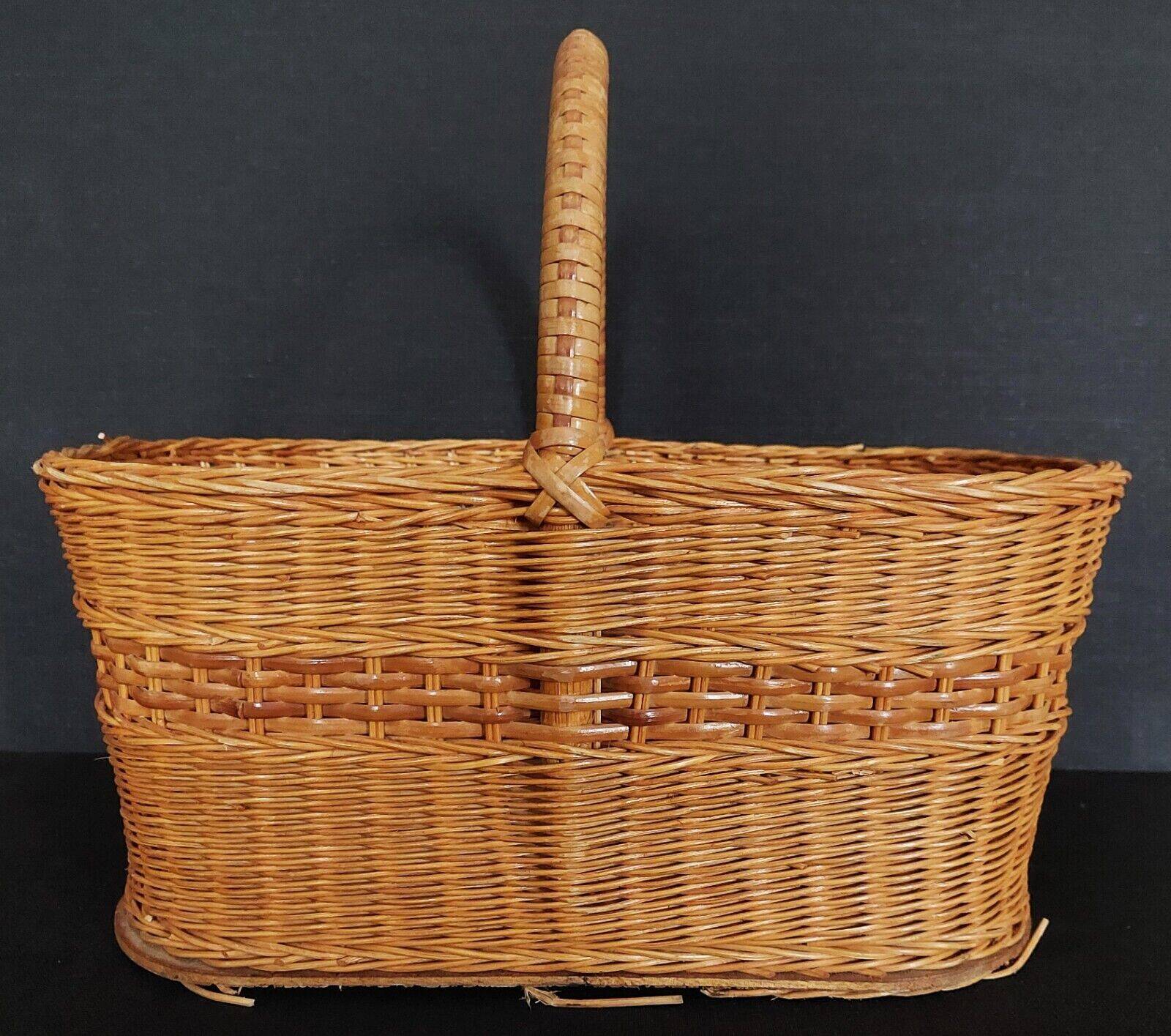 Vintage wicker basket 40 cm