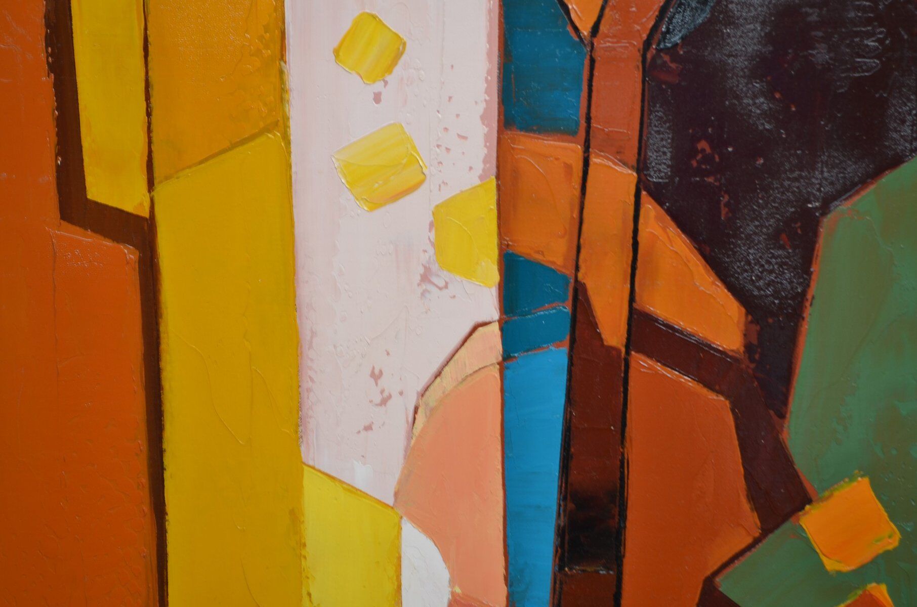 Michel Petiot, known as Micha, Composition for Violin No. 2, canvas