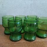 Vintage Green Glass Italian Orangeade Set