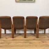 4 chairs model 8019 by Albert Stoll for Gyroflex