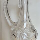 Carved crystal decanter