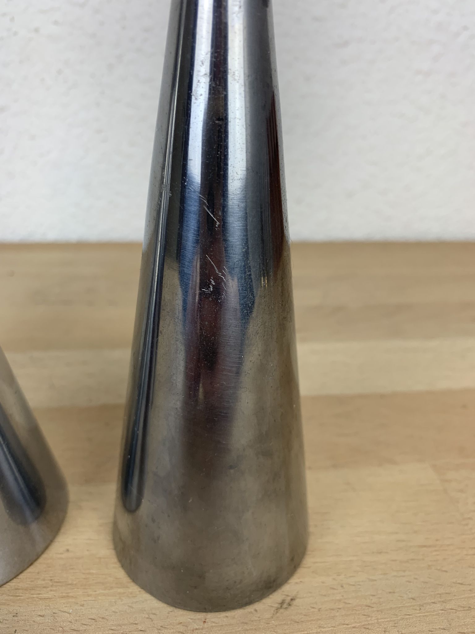 Trio diabolo aluminum candle holders by Erika Pekkari for Ikea