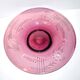 Portieux vallerysthal, large fruit bowl in purplish pink glass 1930-1940