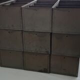 Industrial metal drawer lockers from the 60s
