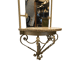 Vintage French Wall Console With Mirror, mid-century
