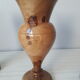 Turned wooden vase