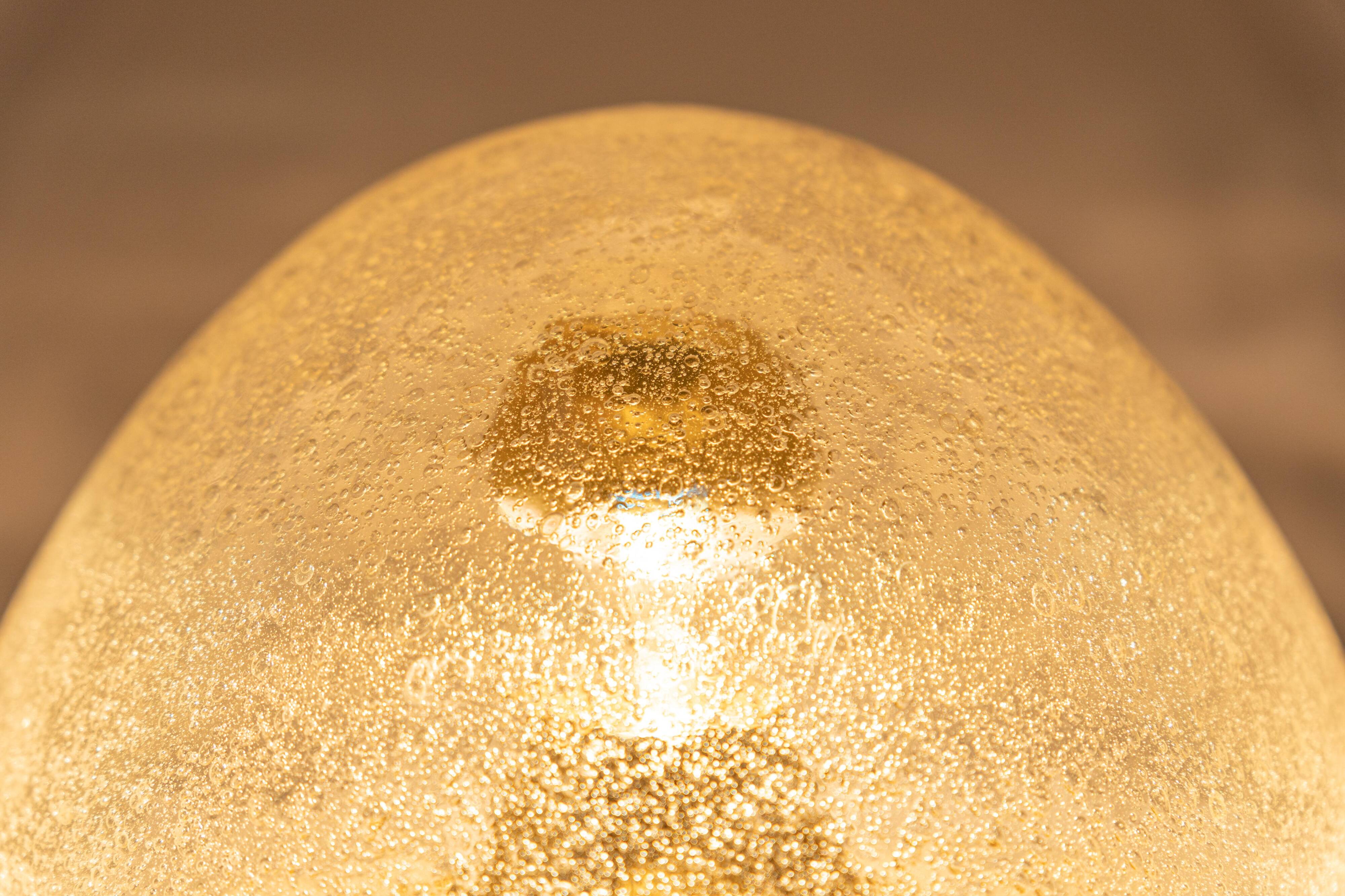 glass Space Age ceiling lights by Hoffmeister, Germany, 1960s