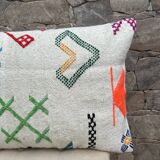 Moroccan wool cushion, beautiful wool cushion, cushion