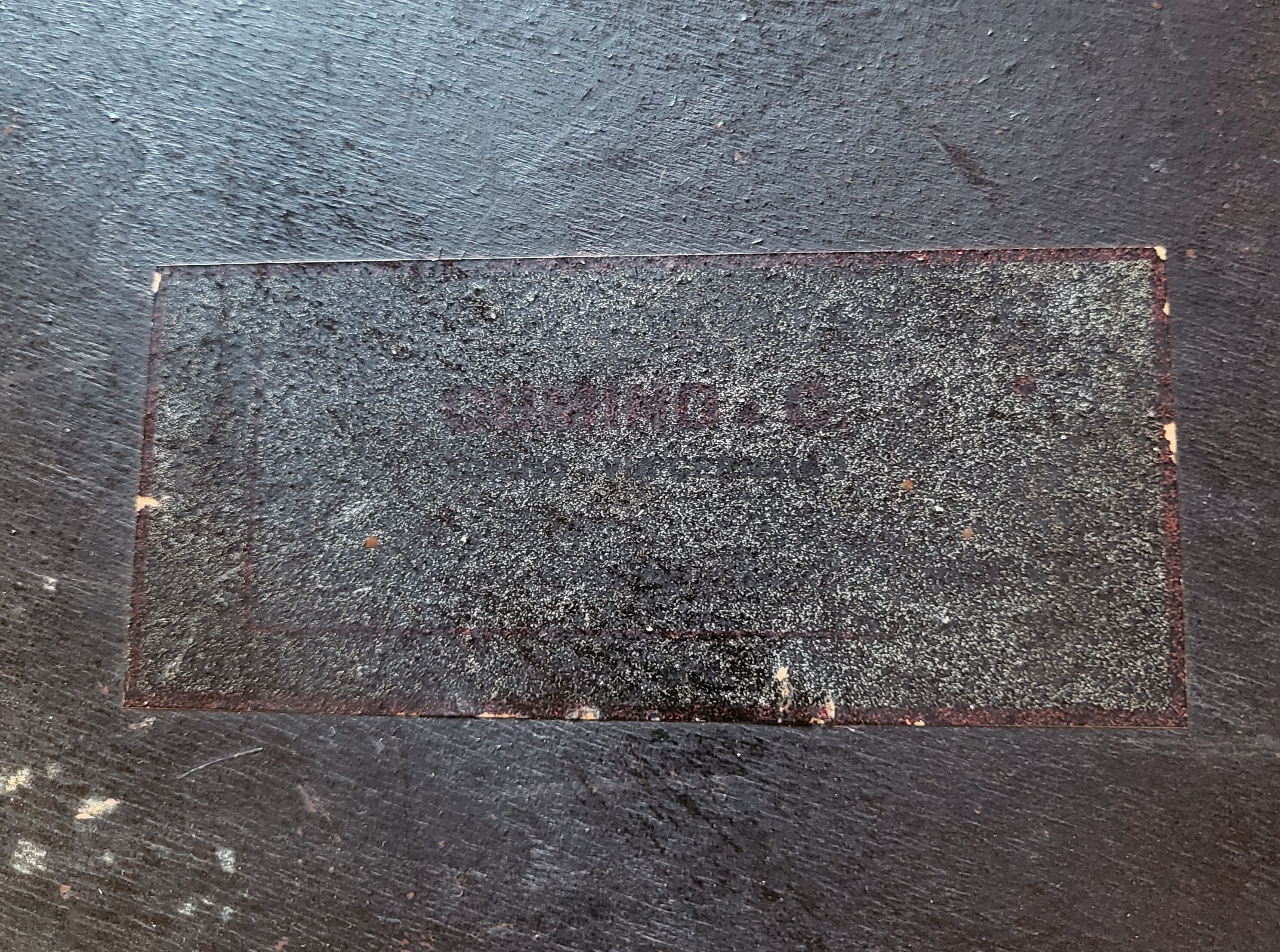 Table d’appoint peinte à la main par Decalage, Italie 1957