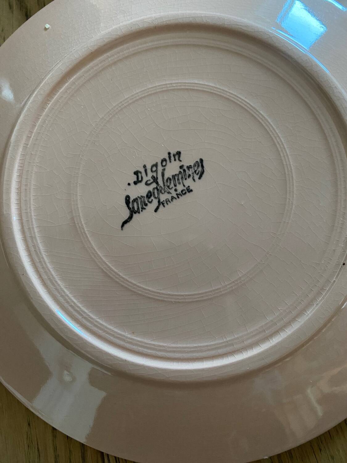 Lot sarreguemines rose