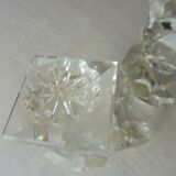 Candle holders with 3 candles, made of Swarovski crystal