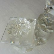 Candle holders with 3 candles, made of Swarovski crystal