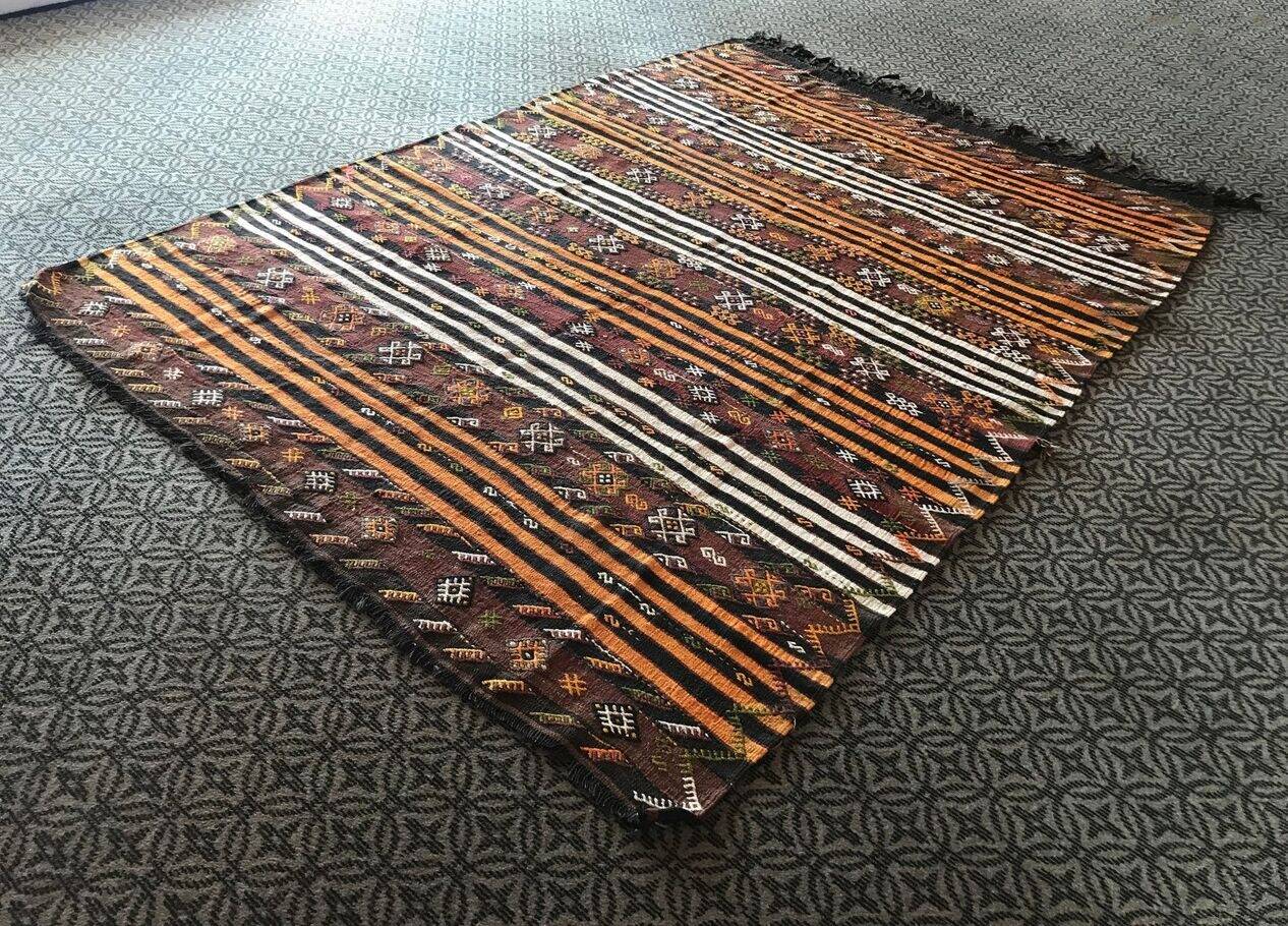 Handmade Oushak Kilim Rug