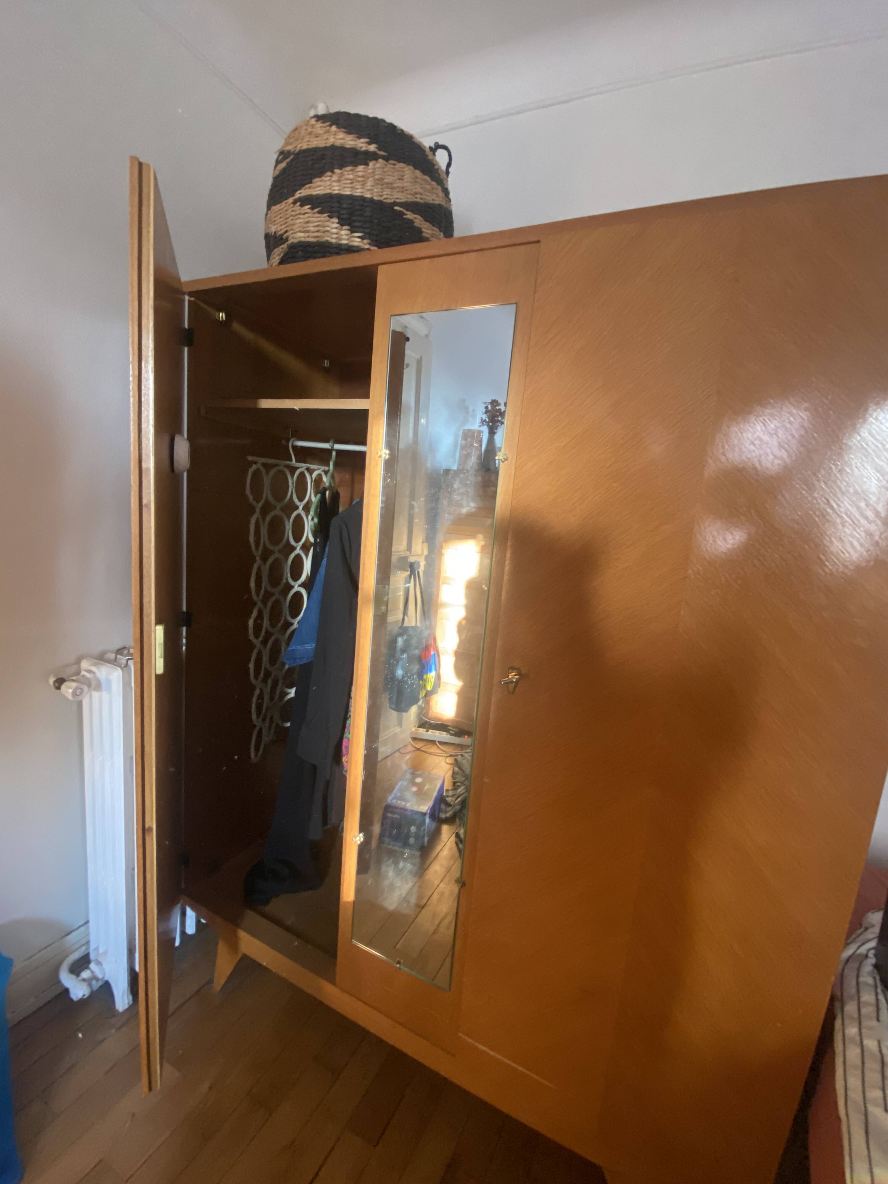 Vintage Wooden Wardrobe