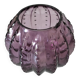 Amethyst vintage glass cactus vase