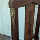 Set of 6 Louis XVI chairs in marquetry wood and caning.