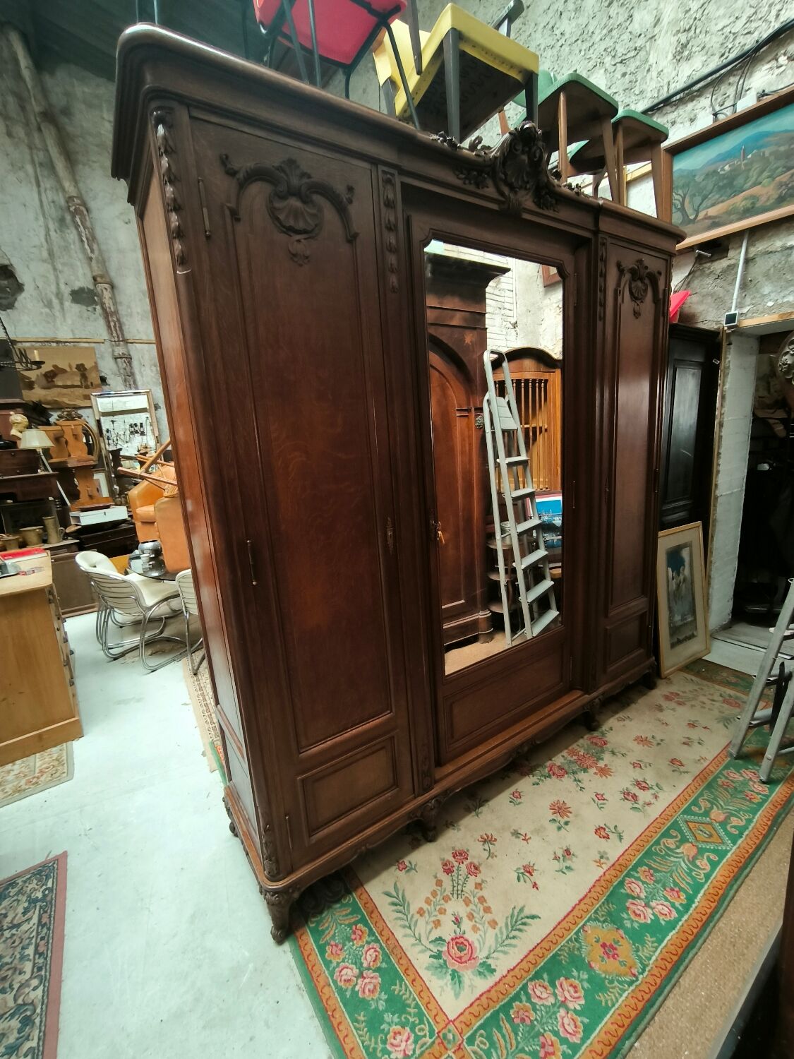 Armoire 3 portes style Régence 1910-1920