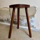 Wooden bean tripod stool no. 1