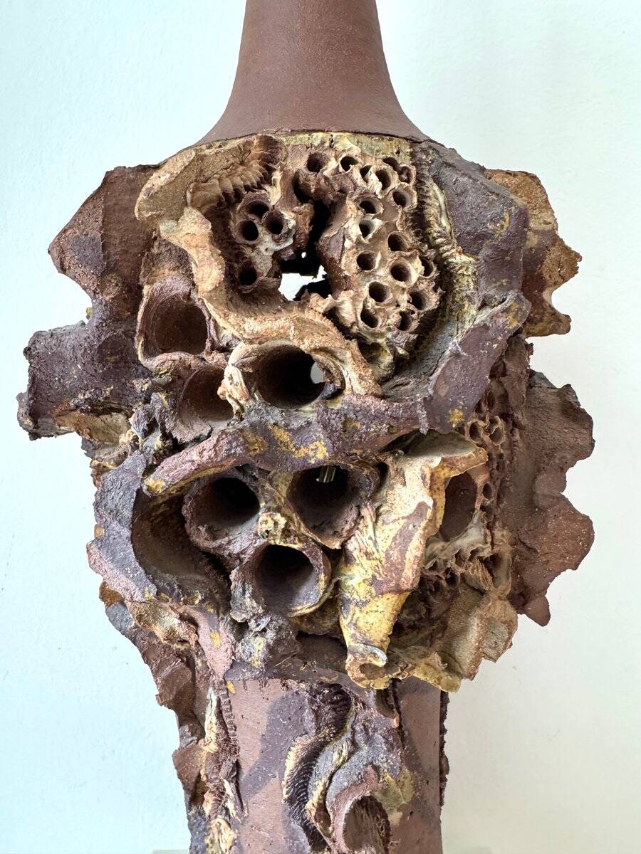 Table lamp by Bodil Marie Nielsen, denmark,  brutalist, 1960s