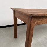 Table de ferme en pin 223 cm, années 70