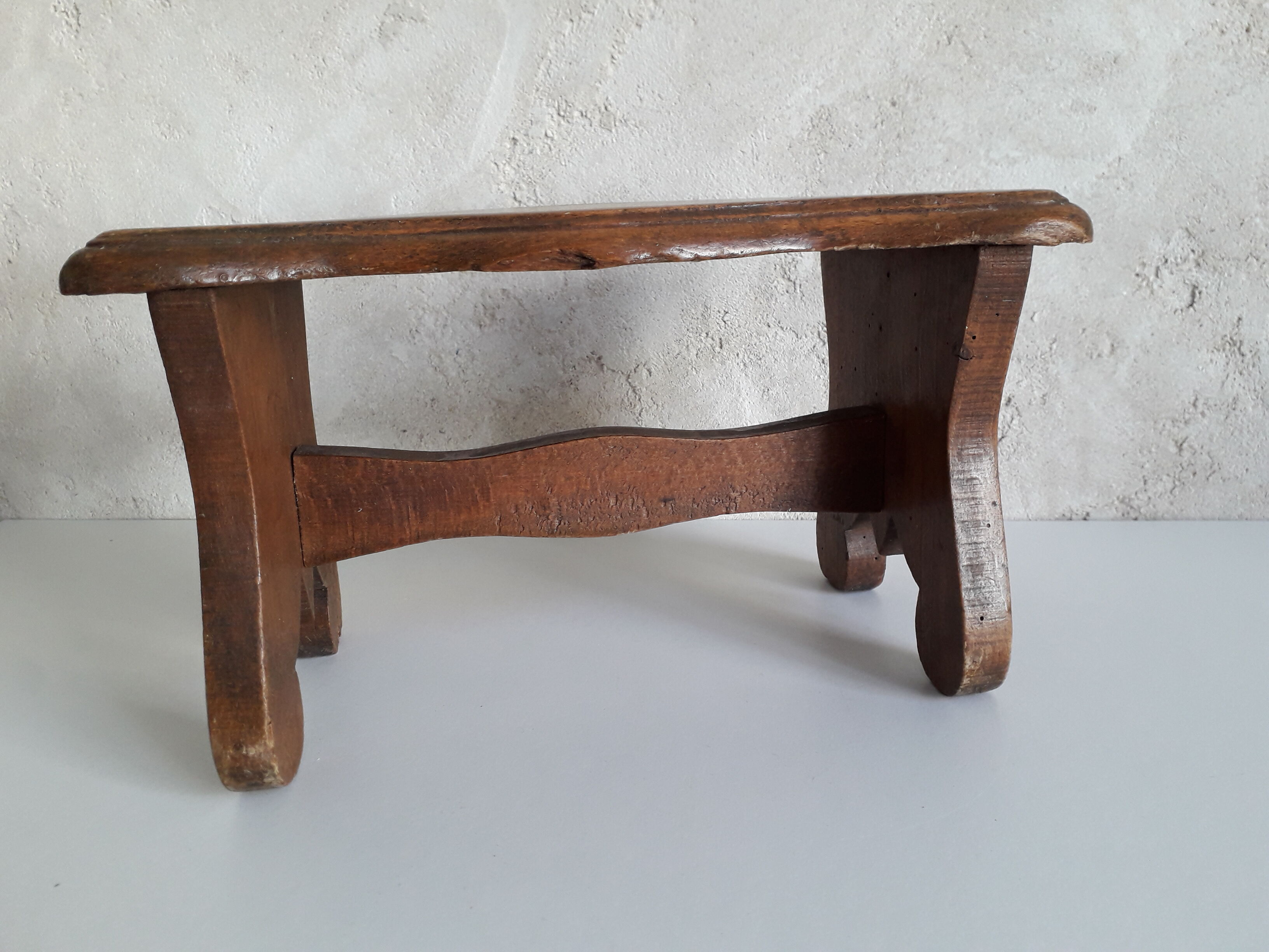 Old wooden stool or step