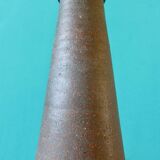 Bedside lamp in sandstone and ocher enamel. Nils Khaler Denmark 1965