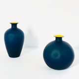 Murano glass vases in the style of Carlo Moretti, Italy 1970s