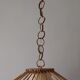 Suspension en rotin vintage