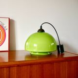Suspension in green opaline mushroom design 60s-70s