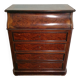 Ancienne commode lavabo en ronce de noyer et marbre blanc – XIXe siècl