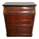 Ancienne commode lavabo en ronce de noyer et marbre blanc – XIXe siècl