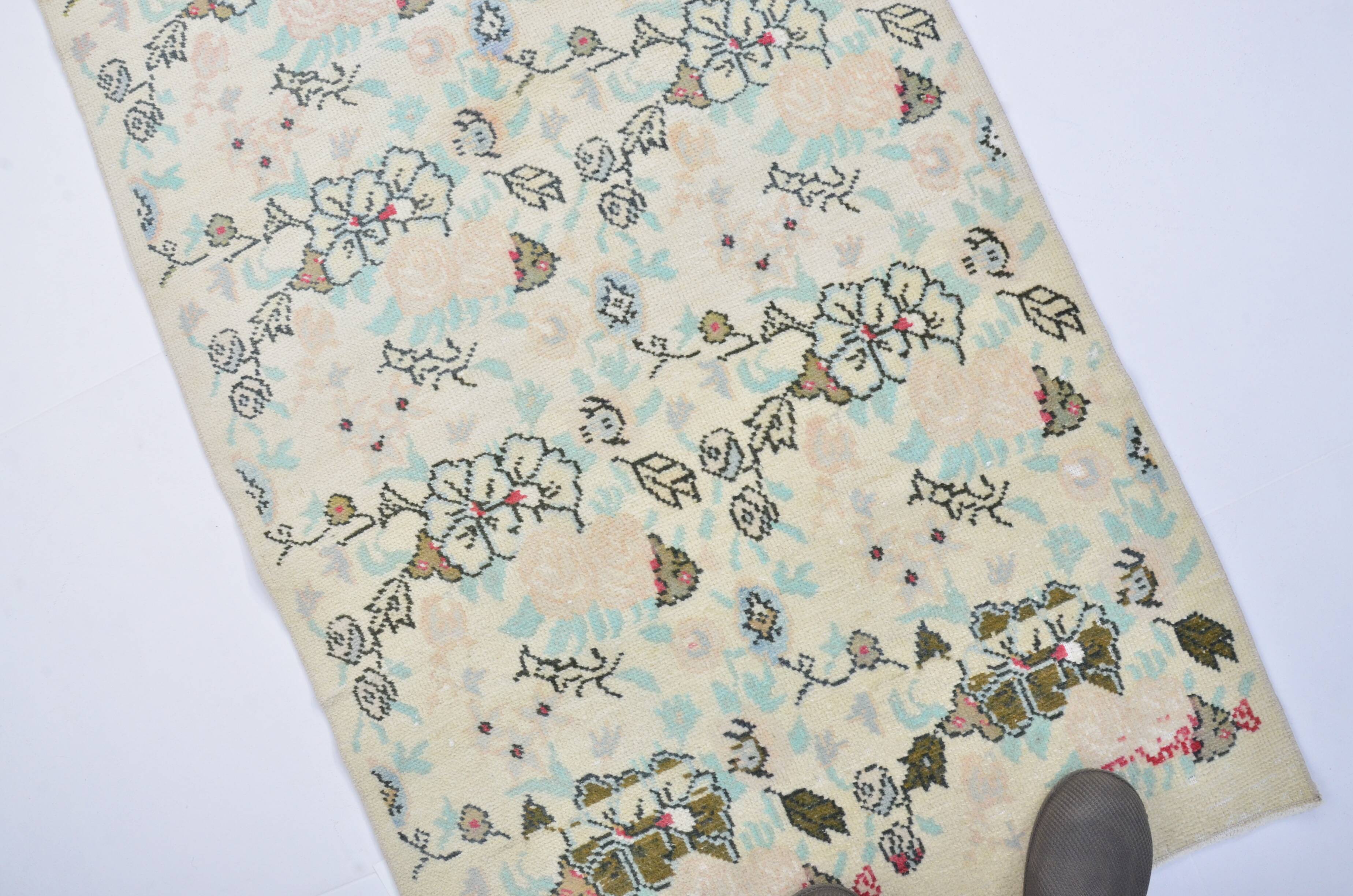 Beige Turkish Floral Carpet sku 3335