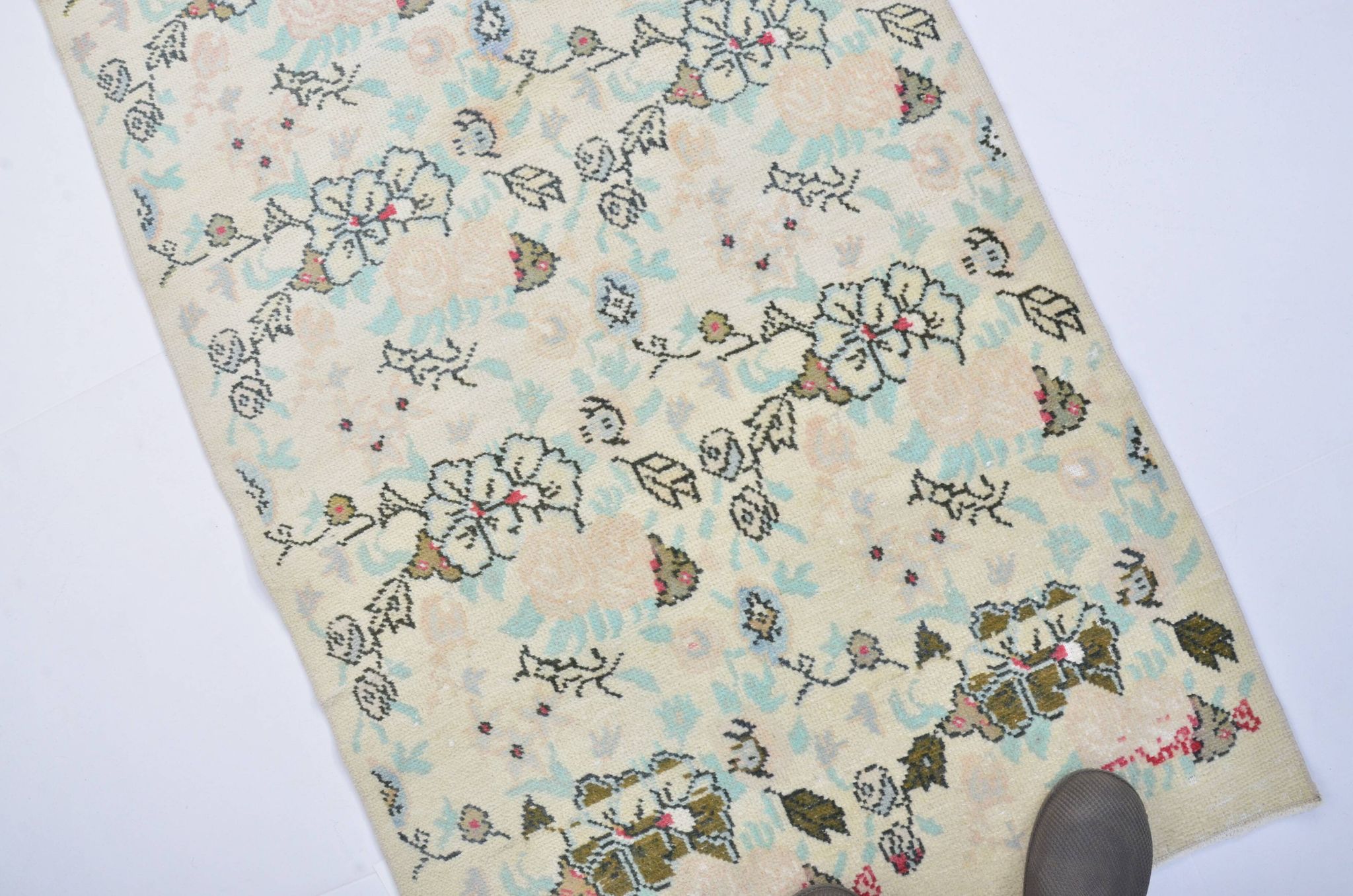 Beige Turkish Floral Carpet sku 3335