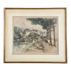 Original engraving signed Wagner, quais de Seine Paris