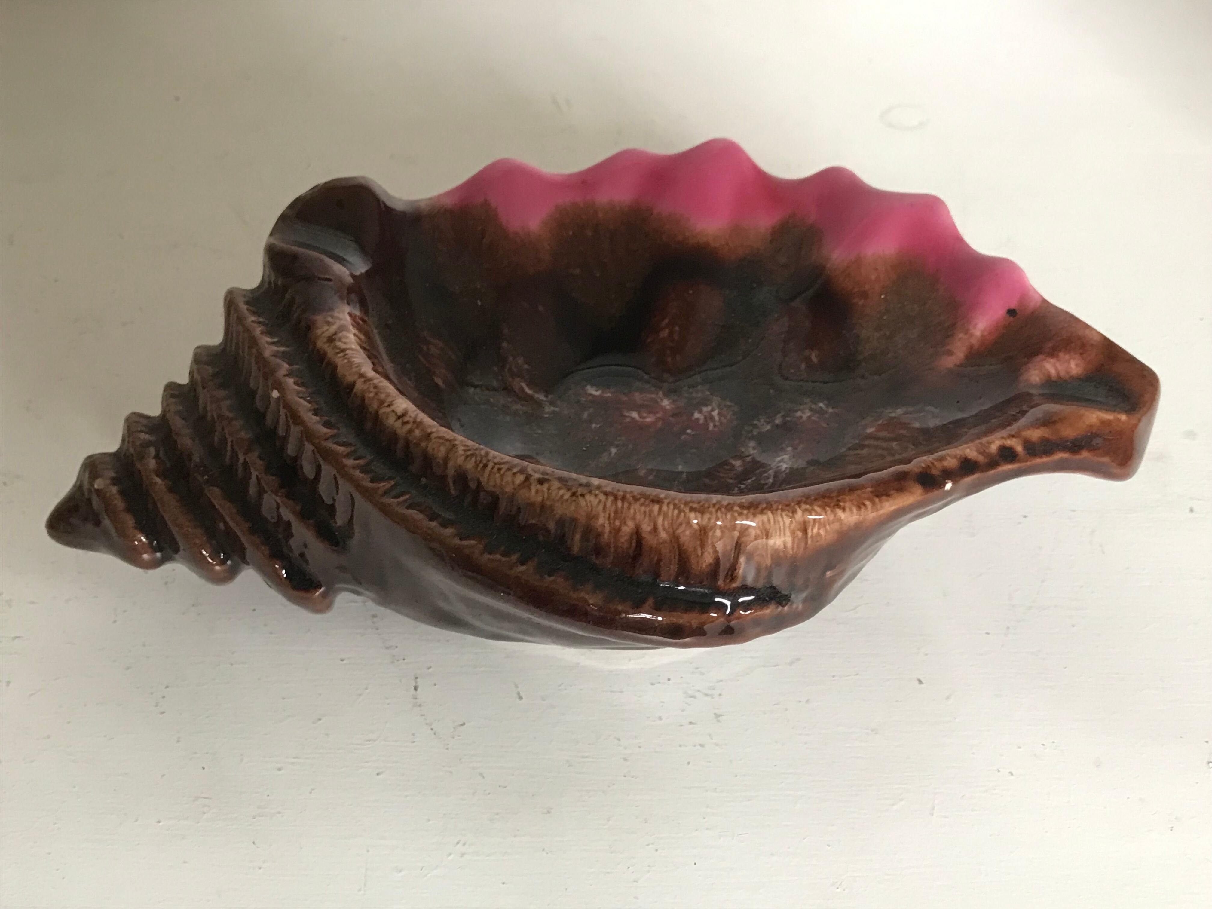 Empty vintage ceramic pocket