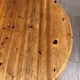Vintage round table in solid pine
